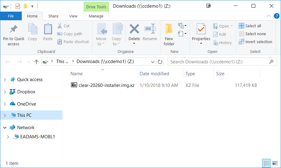 View a share drive in Windows Explorer